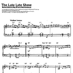 The Late Late Show 钢琴谱 Roy Alfred & Dave Cavanaugh