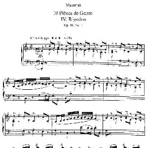 Dix Pièces de Genre Op.10 钢琴谱 朱尔斯 埃米尔 马斯涅