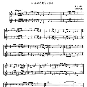 年轻的朋友来相会 小号二重奏 张新林