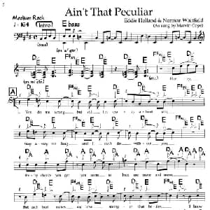 Ain't That Peculiat_外国歌谱