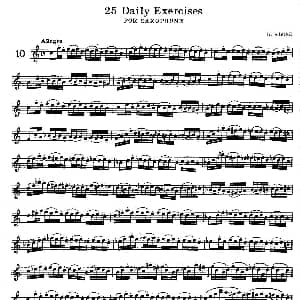 萨克斯谱 | klose 25首萨克斯练习曲 10