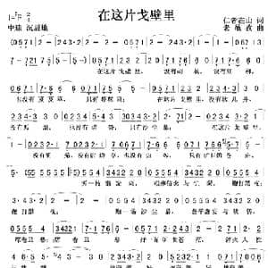 在这片戈壁里_歌曲简谱_词曲:仁者在山 老黾孜