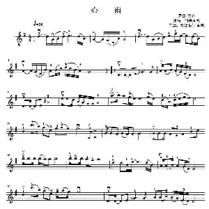 小提琴谱 | 心雨 金枫 改编 制谱