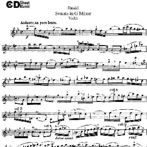 小提琴谱 | Violin Sonata No.2 in G minor