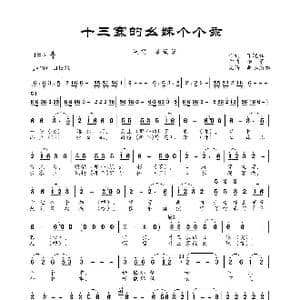 十三寨的幺妹个个乖_歌曲简谱_词曲:丁晓红 杨军