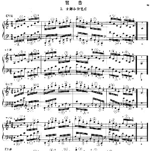 钢琴琶音练习 分解和弦琶音 钢琴谱 沈琪编著