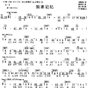独家记忆_通俗唱法乐谱_词曲:易家扬 陶昌廷