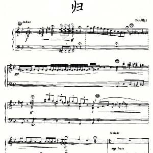 手风琴谱 | 归 李未明