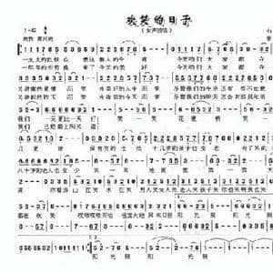 欢笑的日子_民歌简谱_词曲:石顺义 春歌