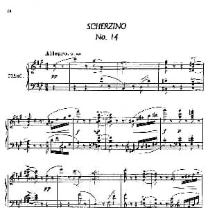 24 Characteristic Pieces Op.36 钢琴谱 安东 斯捷潘诺维奇 阿连斯基