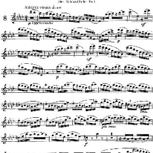 长笛曲谱 | 阿尔泰斯26首精选长笛练习曲 NO.8 Altes 阿尔泰斯