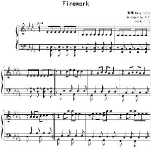 Firework 钢琴谱 伦子