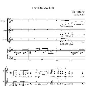 I will follow him我会跟着他合唱谱 _歌谱投稿