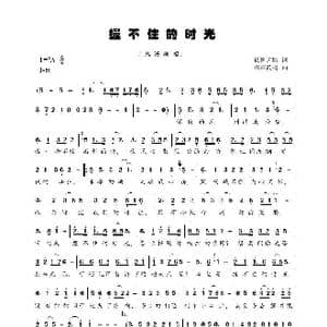 握不住的时光_歌曲简谱_词曲:孤帆远影 踏雪韵梅