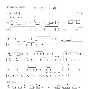 田野小曲_歌曲简谱_词曲: 王乙