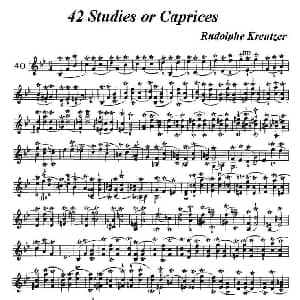 小提琴谱 | 42首练习曲或隨想曲之40 克莱采尔