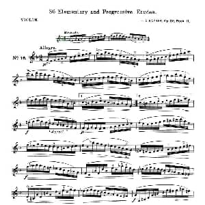 小提琴谱 | 开塞 KAYSER 36首小提琴练习曲之16