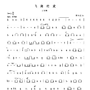 二胡谱 | 飞翔的爱 晏敏敏