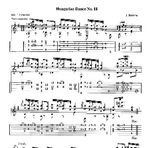 古典吉他 From the Dance 吉他谱 Johannes Brahms James Edwards 詹姆斯 爱德华兹