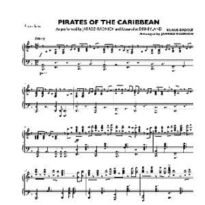 加勒比海盗_歌谱投稿