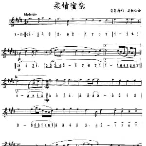 萨克斯谱 | 柔情蜜意 线简谱对照版 普雷斯利 马特松