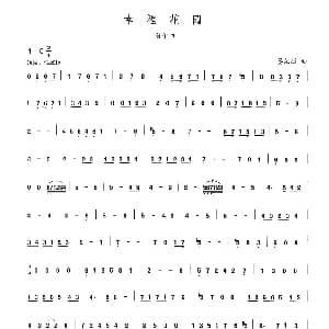 笛子谱 | 幸福花园 晏敏敏