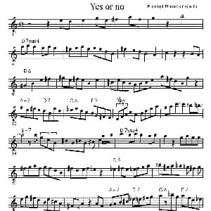 萨克斯谱 | Yes or No 布兰福德 马萨利斯