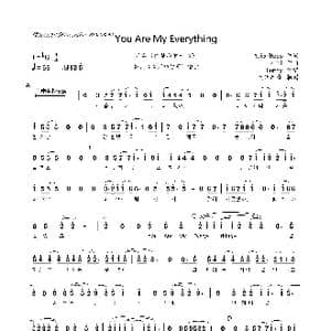 韩 You Are My Everything_歌曲简谱_词曲:志勋/Roco 개미