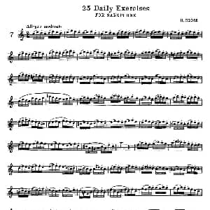 萨克斯谱 | klose 25首萨克斯练习曲 7