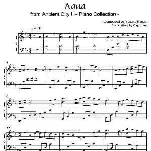 Aqua 钢琴谱 城之内 美莎