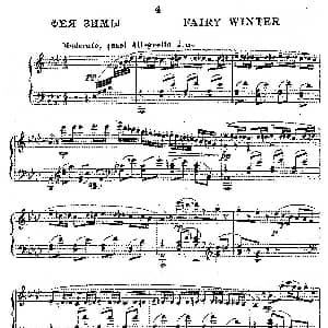 Ten Pieces from Cinderella Op.97 钢琴谱 谢尔盖 普罗科菲耶夫