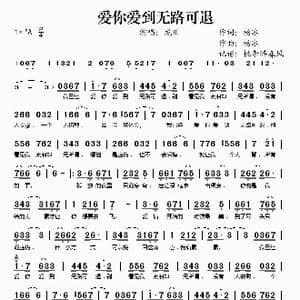 爱你爱到无路可退_歌谱投稿_词曲:杨冰 杨冰