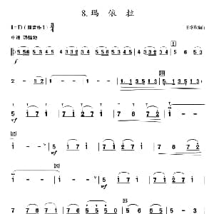 葫芦丝谱 | 葫芦丝教学曲集 玛依拉 王洛宾曲 周成龙编曲