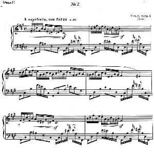 斯克里亚宾12首钢琴练习曲 Op8 钢琴谱 斯克里亚宾