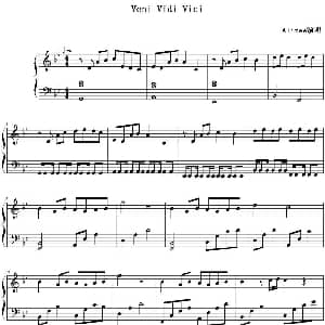 Veni Vidi Vici 钢琴谱