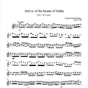 小提琴谱 | Arrival of the Queen of Sheba from "Solomon" 小提琴独奏 ​亨德尔