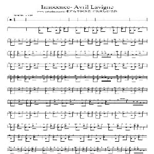 innocence 架子鼓谱