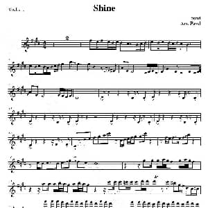 小提琴谱 | 古典辣妹Bond Shine 第一小提琴