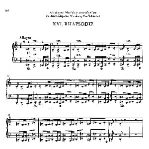 Rhapsodies 钢琴谱 弗兰茨 李斯特