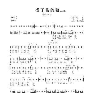 受了伤的狼_歌曲简谱_词曲:李云 李云