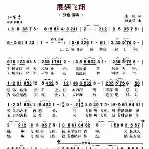 展翅飞翔_歌谱投稿_词曲:清风 姚晓强