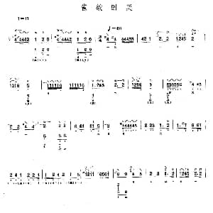 琵琶谱 | 雀欲回巢