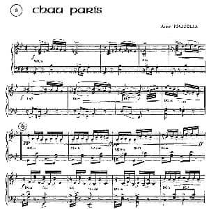 手风琴谱 | Piazzolla合集 3 Chau Paris 皮亚佐拉