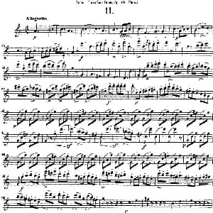 长笛曲谱 | 图露三首长笛简易重奏曲Op.103 Flute 2 NO.2 Tulou 图露