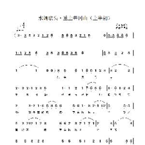 水调歌头•重上井冈山_歌谱投稿_词曲:毛主席诗词 佟居平谱曲