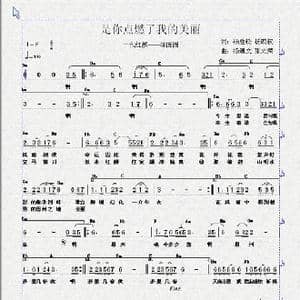 是谁点燃了我的美丽_歌谱投稿_词曲:杨政权 杨胜松 张光荣 杨通文