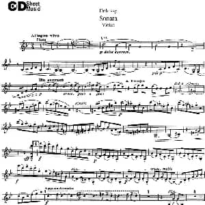 小提琴谱 | Debussy Sonata