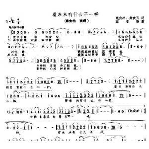 看未来有什么不一样_通俗唱法乐谱