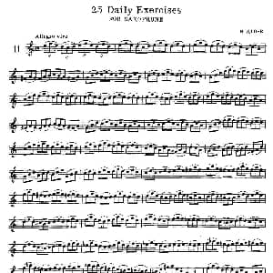 萨克斯谱 | klose 25首萨克斯练习曲 11