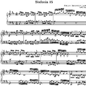 15首巴赫三部创意曲集 钢琴谱 巴赫